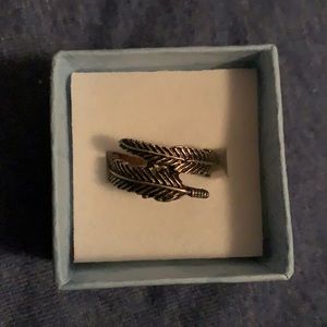 Stainless Steel feather ring